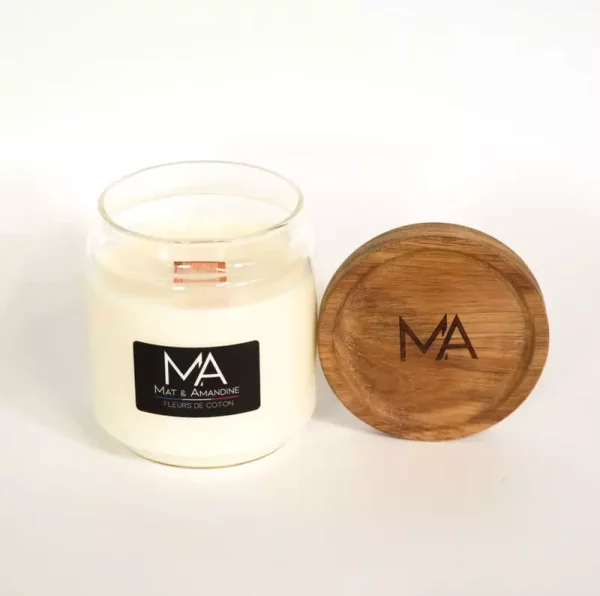 FLEURS DE COTON - Bougie parfumée - Mat & Amandine