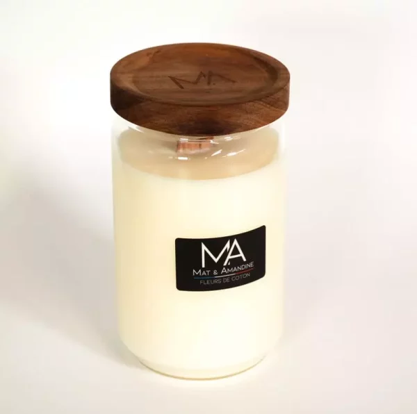 FLEURS DE COTON - Bougie parfumée - Mat & Amandine – Image 3
