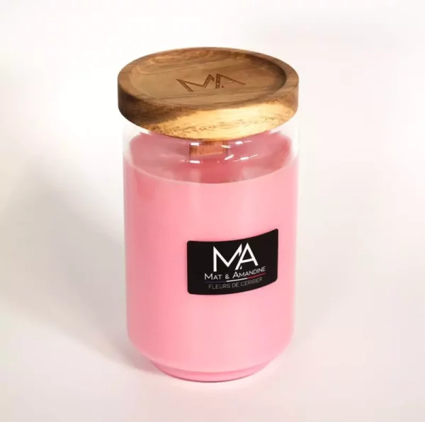 FLEURS DE CERISIER - Bougie parfumée - Mat & Amandine – Image 3