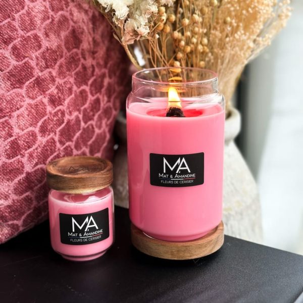 FLEURS DE CERISIER - Bougie parfumée - Mat & Amandine – Image 7