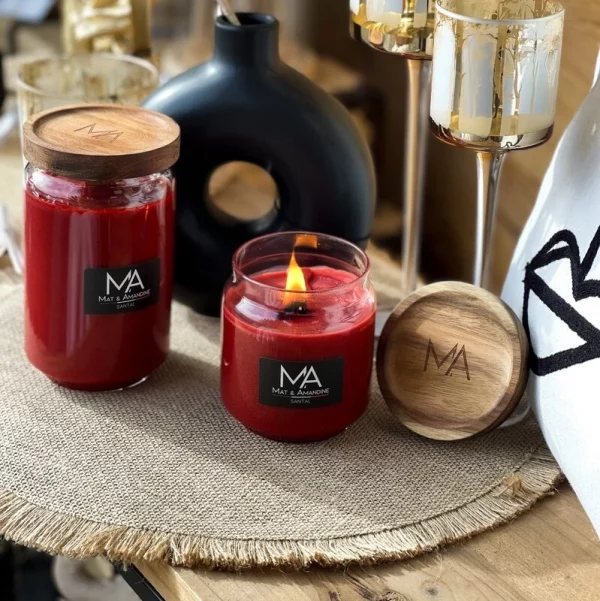 SANTAL - Bougie parfumée - Mat & Amandine – Image 5
