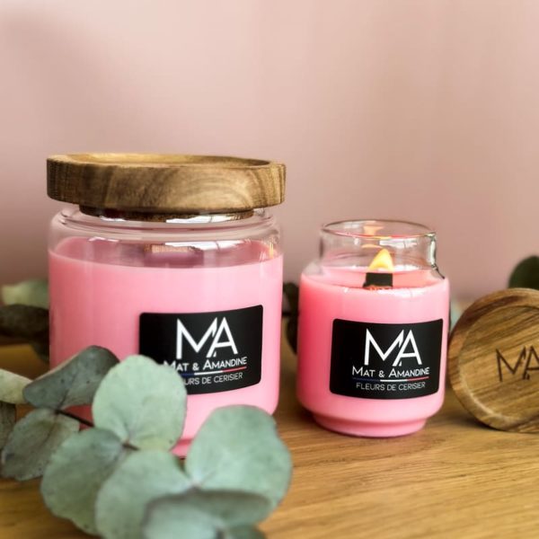 FLEURS DE CERISIER - Bougie parfumée - Mat & Amandine – Image 5